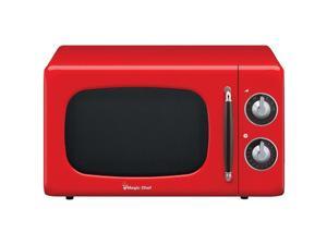 Magic Chef RA50849 0.7 cu. ft. 700W Retro Microwave, Red Magic Chef RA50849 0.7 cu. ft. 700W Retro Microwave, Red