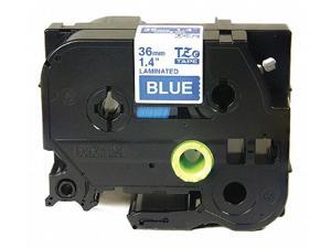 Brother Label Tape Cartridge White/Blue   Asset Management TZe565