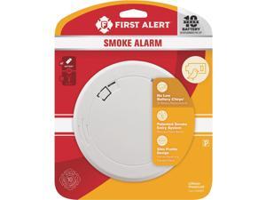 First Alert 10-Year Sealed Battery Photoelectric Slim Round Smoke Alarm 1039852 First Alert 10-Year Sealed Battery Photoelectric Slim Round Smoke Alarm 1039852