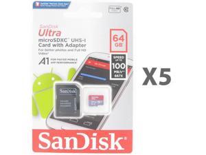 Sandisk 128gb Microsdxc Class 10 Sdsquar 128g Gn6ma Memory Card Retail 1 Pack With Adapter And 1 Reader Newegg Com