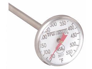 Taylor Analog Stem Thermometer, 50° to 550° Temp. Range (F), 5" Stem Length Taylor Analog Stem Thermometer, 50° to 550° Temp. Range (F), 5" Stem Length