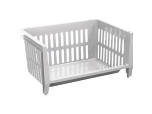 GSC White Jumbo Stacking Basket STSB101905 GSC White Jumbo Stacking Basket STSB101905