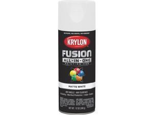 Krylon Fusion All-In-One Matte Spray Paint & Primer, White K02764007 Krylon Fusion All-In-One Matte Spray Paint & Primer, White K02764007