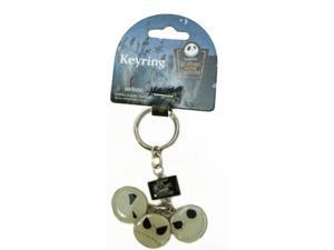 Disney Nightmare Before christmas Jack 3 Expressions Pewter Keyring Disney Nightmare Before christmas Jack 3 Expressions Pewter Keyring