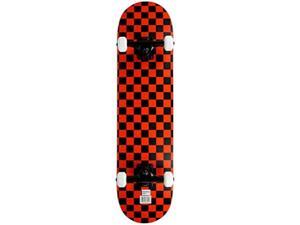 Krown Rookie checker Skateboard, Black/Red, 7.75"
