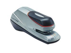 Optima grip Electric Stapler, Half Strip, Auto/Manual, 20 Sheets, Silver Optima grip Electric Stapler, Half Strip, Auto/Manual, 20 Sheets, Silver