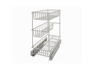 closetMaid 32105 Premium Wide 3-Tier compact Kitchen cabinet Pull-Out Basket, 8.75-Inch