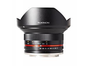 Rokinon 12mm F2.0 NCS CS Ultra Wide Angle Lens for Fuji X Mount Digital Cameras (Black) (RK12M-FX) - Fixed