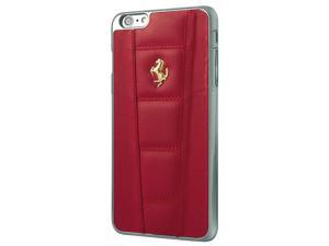 Ferrari 458 Leather Hard Case for iPhone 6 Plus/6S Plus - Red/Gold Logo