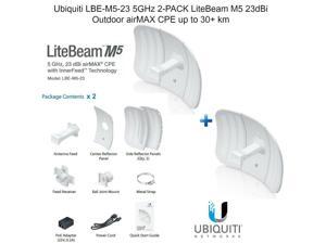 Ubiquiti LBE-M5-23 5GHz 2-PACK LiteBeam M5 23dBi Outdoor airMAX CPE up to 30+ km