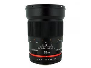 Black RK12M-FX - Fixed Rokinon 12mm F2.0 NCS CS Ultra Wide Angle Lens for Fuji X Mount Digital Cameras 