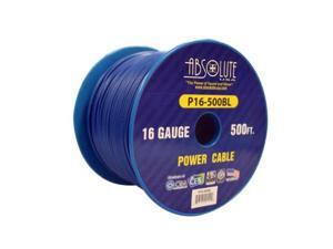 Absolute USA P16-500BL 16 Gauge 500-Feet Spool Primary Power Wire Cable (Blue) Absolute USA P16-500BL 16 Gauge 500-Feet Spool Primary Power Wire Cable (Blue)