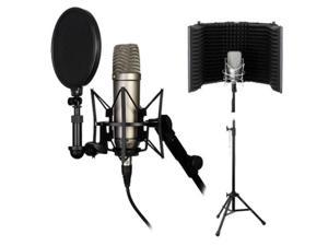Rode NT1-A Complete Vocal Recording Solution with Acoustic Reflection Filter and Tripod Mic Stand Kit
