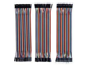 elegoo elcp004 120pcs multicolored dupont wire 40pin male to female, 40pin male to male, 40pin female to female breadboard jumper wires ribbon cables kit for arduino elegoo elcp004 120pcs multicolored dupont wire 40pin male to female, 40pin male to male, 40pin female to female breadboard jumper wires ribbon cables kit for arduino