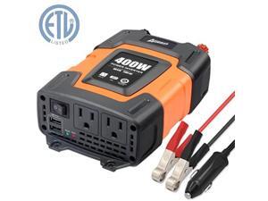 ampeak 400w power inverter dc 12v to 110v ac car inverter with 3.1a dual usb converter ampeak 400w power inverter dc 12v to 110v ac car inverter with 3.1a dual usb converter