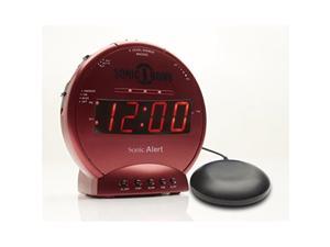 sonic bomb loud dual alarm clock with vibrating bed shaker red sbb500ssr sonic bomb loud dual alarm clock with vibrating bed shaker red sbb500ssr
