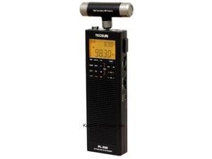 tecsun pl360 digital pll portable am/fm shortwave radio with dsp, black