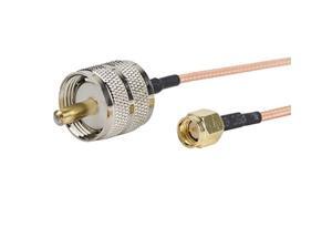 2PCS SO239 UHF Female to Female adapter Wi-Fi Radios External Antenna TM SO-239 Connector with Panel Coaxial cable RF Coaxial Coax Adapter for Antennas Eagles 4 Holes Wireless LAN Devices