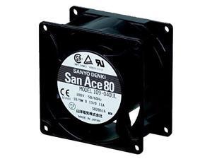 RiblessTach PWM IP68 24VDC Sanyo Denki 9WL0824P4J001 DC Fans 80x25mm