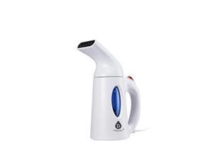 pursonic cs180 portable 130ml handheld fabric fast heatup powerful garment clothes steamer with high capacity for home and travel, white