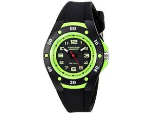 armitron sport unisex 25/6428blg easy to read dial black silicone strap watch