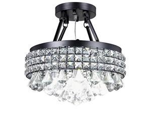 diamond life 4light antique black round metal shade crystal chandelier semiflush mount ceiling fixture diamond life 4light antique black round metal shade crystal chandelier semiflush mount ceiling fixture