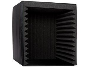 sound isolation recording shield box  microphone foam booth cube, sound dampening filter  audio acoustic noise isolator platform pads w/ wedgie padding, studio, podcast, vocal use  pyle psib27