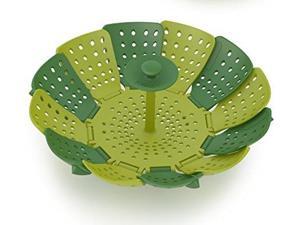 joseph joseph 40023 lotus steamer basket for steaming food and vegetable folding nonscratch bpafree, green joseph joseph 40023 lotus steamer basket for steaming food and vegetable folding nonscratch bpafree, green