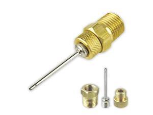 professional sports ball air inflator needle 3 pc air needle w/adapter for air hose professional sports ball air inflator needle 3 pc air needle w/adapter for air hose