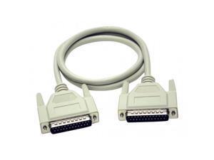 C2G 02660 DB25 M/F Serial RS232 Extension Cable Beige 25 Feet, 7.62 Meters 