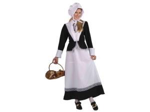 forum novelties plymouth pilgrim woman costume, black, standard