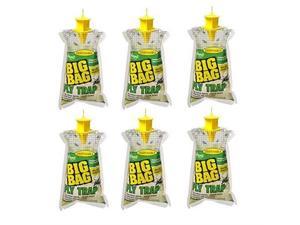 rescue bftd disposable big bag fly trap, catches flies in agricultural areas with nontoxic fastacting fly attractant, holds upto 40,000 flies pack of 6