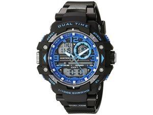 armitron sport men's 20/5062blu blue accented analogdigital chronograph black resin strap watch armitron sport men's 20/5062blu blue accented analogdigital chronograph black resin strap watch