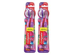 colgate kids toothbrush, trolls, extra soft with suction cups  4count