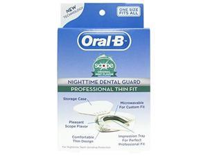 oralb nighttime dental guard with scope professional thin fit  one size fits all