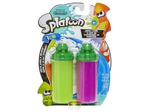 world of nintendo splatoon splattershot refill 2pack, lime green/purple slime world of nintendo splatoon splattershot refill 2pack, lime green/purple slime
