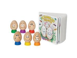 hape eggspressions wooden learning toy with illustrative book
