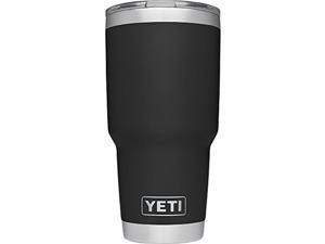 yeti rambler 30oz stainless steel vacuum insulated tumbler with lid, black