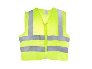 tr industrial t807 neon safety vest with front zipper mesh, xlarge, yellow tr industrial t807 neon safety vest with front zipper mesh, xlarge, yellow