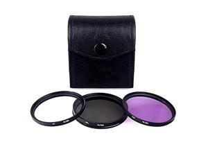 Set for Nikon and Canon Lenses with a 58 MM Filter Size Includes Miracle Fiber Cloth and Carry Pouch Zeikos 58MM Multi-Coated UV-CPL-FLD Professional Lens Filter Kit 