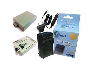 Replacement for Kodak EasyShare LS743 Battery and Charger with Car Plug and EU Adapter 1200mAh 3.7V Lithium-Ion Compatible with Kodak KLIC-5000 Digital Camera Batteries and Chargers