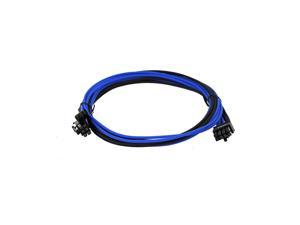 EVGA Black & Light Blue 750-850 G2/P2/T2 Power Supply Cable Set, Individually Sleeved (100-G2-08KL-B9)