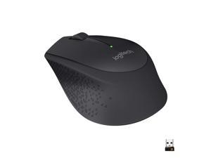 Logitech M330 Silent Plus Wireless Mouse – Enjoy Same Click Feel with 90% Less Click Noise, 2 Year Battery Life, Ergonomic Right-Hand Shape for Computers and Laptops, USB Unifying Receiver, Black