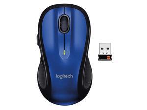 Logitech M510 Wireless Computer Mouse – Comfortable Shape with USB Unifying Receiver, with Back/Forward Buttons and Side-to-Side Scrolling, Blue