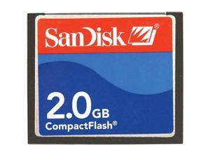 Sandisk 2GB Compactflash Card Type I (SDCFB-2048-A10, Retail Package)