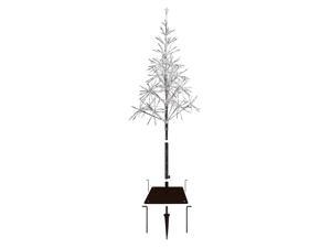 Alpine Corporation CRD111S-SL Festive Silver Christmas LED Lights, Artificial Tree Holiday décor, Multi