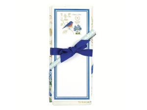 Alices Cottage ACU26447 Bluebird NN Flour Sack Towel and Magnetic Note Pad Set Alices Cottage ACU26447 Bluebird NN Flour Sack Towel and Magnetic Note Pad Set