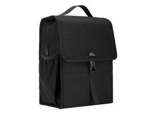 MoKo Insulated Lunch Bag, Reusable Cooler Tote Bag, Collapsible Multi-use Lunch Box, Thermal Lunch Sack with Zipper Closure for Travel Picnic School Office, Black MoKo Insulated Lunch Bag, Reusable Cooler Tote Bag, Collapsible Multi-use Lunch Box, Thermal Lunch Sack with Zipper Closure for Travel Picnic School Office, Black