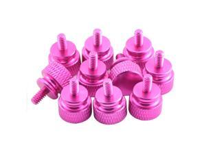 RuiLing 10-Pack 6-32 Anodized Aluminum Computer Case Thumbscrews Rose Red Hand-Tighten Thumb Screws RuiLing 10-Pack 6-32 Anodized Aluminum Computer Case Thumbscrews Rose Red Hand-Tighten Thumb Screws