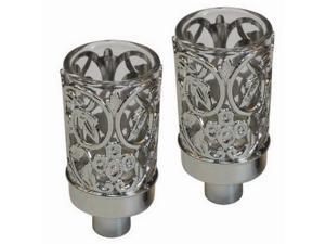 Majestic Giftware CH300A Neronim Candle Holder, 3-Inch, Nickel Plated